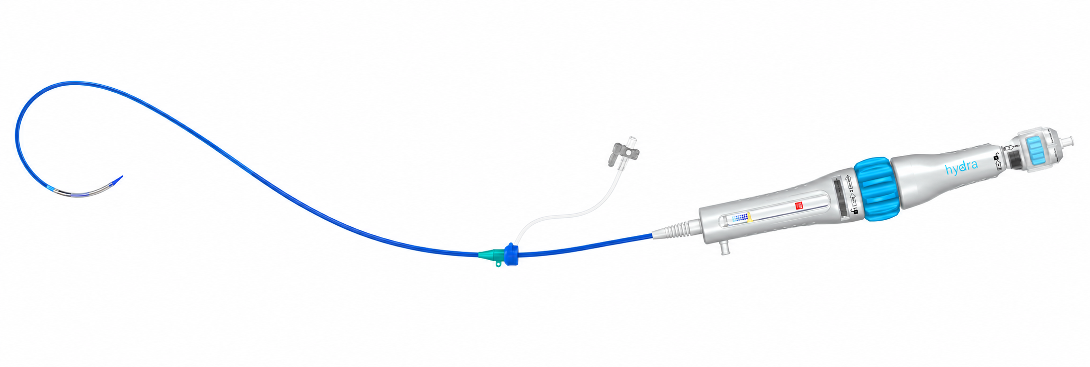 HYDRA system with curved catheter and new AVDC 1.5 handle