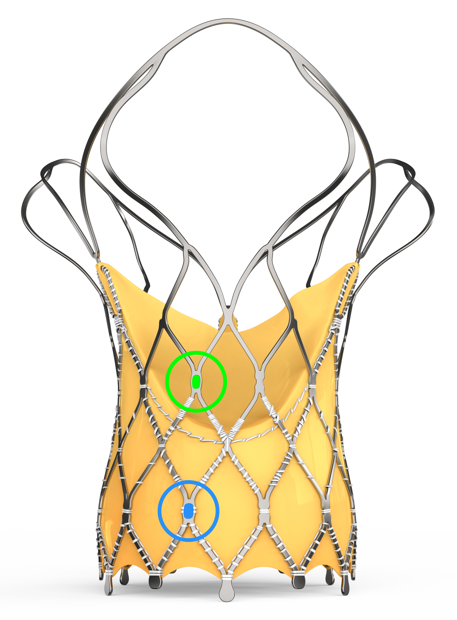 Original technical illustration of the two rows of HYDRA markers
